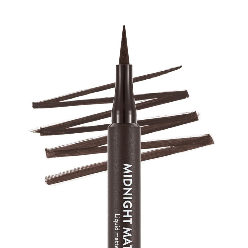 خط چشم ماژیکی مات فلورمار flormar مدل Midnight Matte کد 002(رنگ قهوه ای)